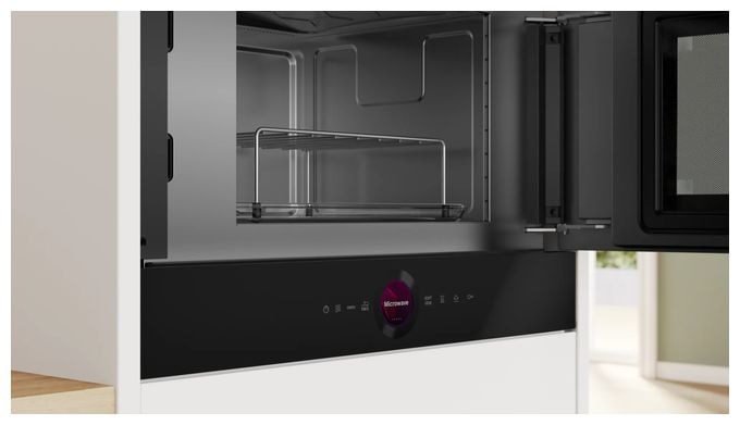 Einbau-Mikrowelle 900 W Größe: mittel 5 Stufen (Schwarz) Serie 8 BER7321B1 