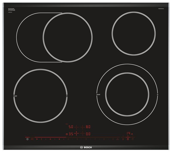 Glaskeramik Kochfeld/Herdplatte 4 Zone(n) Serie 8 PKN675DP1D autarkes 60cm 