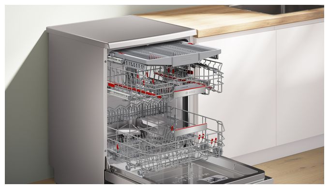 60 cm Geschirrspüler freistehend Sehr leise 14 Maßgedecke aquaStop Funktion Wärmetauscher Serie 8 SMS8TCI04E 
