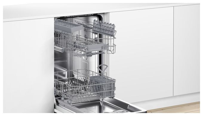 45 cm Geschirrspüler vollintegriert (ohne Front) Leise 10 Maßgedecke aquaStop Funktion Serie 2 SPV2HKX02E 