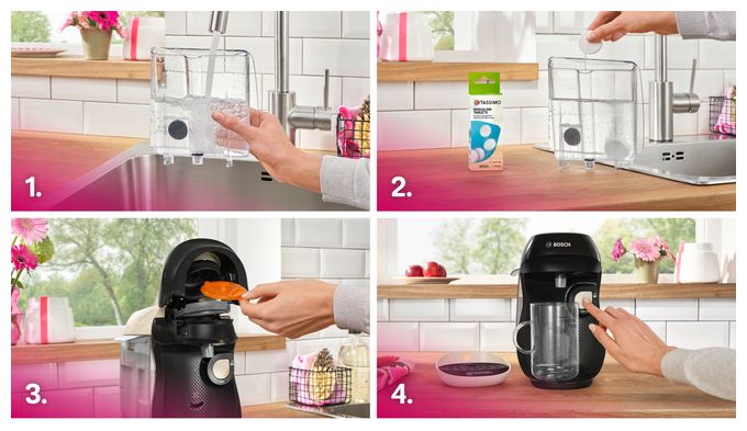Kaffeekapsel Maschine  TAS107E Tassimo Happy friendly (Beige, Schwarz) 