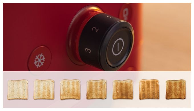 Toaster 950 W 2 Scheibe(n)  TAT3M124 MyMoment (Rot) 