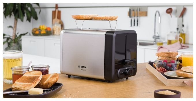 Toaster 970 W 2 Scheibe(n)  TAT4P420 DesignLine (Schwarz, Edelstahl) 