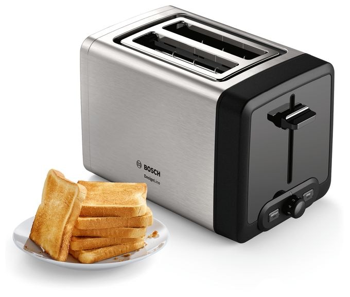 Toaster 970 W 2 Scheibe(n)  TAT4P420DE DesignLine (Schwarz, Silber) 