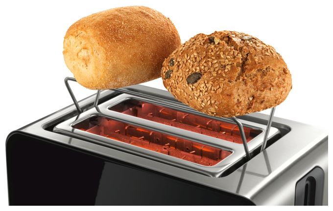 Toaster 1050 W 2 Scheibe(n)  TAT7203 CompactClass (Schwarz, Edelstahl) 
