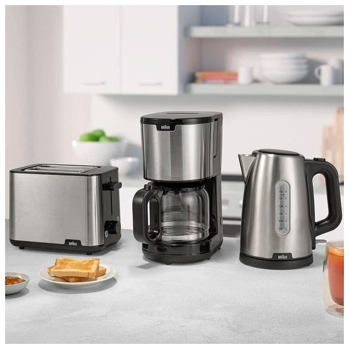 1,7 l Wasserkocher 2200 W  WK1500 PureShine (Schwarz, Edelstahl) 