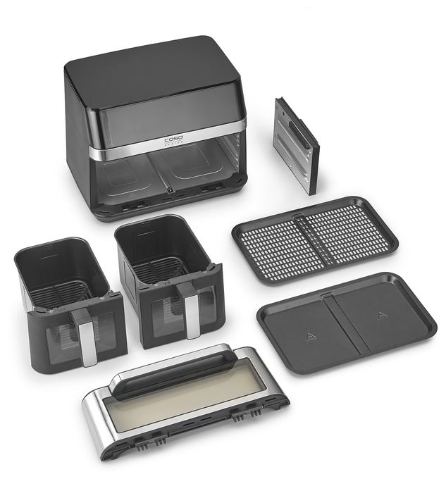 Doppel Heißluftfritteuse 14 l 2200 W  3186 AirFry DuoChef (Schwarz, Silber) 