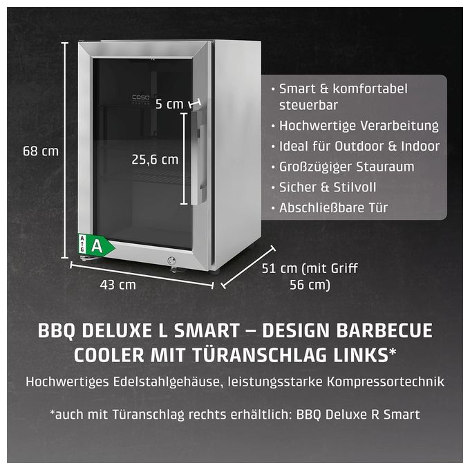 Weinkühler Freistehend BBQ Deluxe-L Smart 
