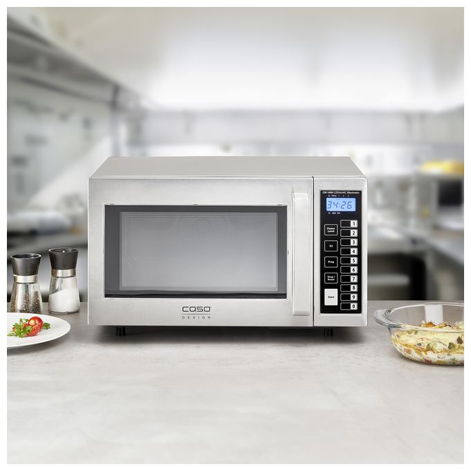 Freistehende Mikrowelle 1000 W Größe: mittel 3 Stufen Grill  CM1000 Ceramic Electronic (Schwarz, Edelstahl) 