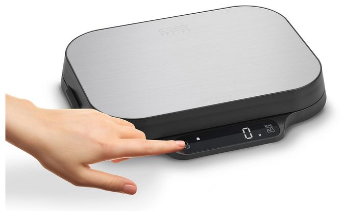 Elektronische Küchenwaage bis 15 kg Genauigkeit 0,1 g  Kitchen Duo (Schwarz, Edelstahl) 