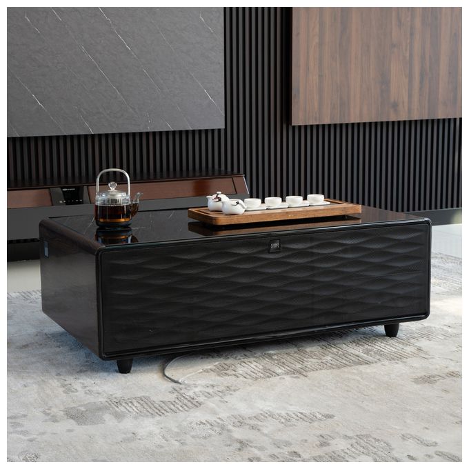 135 l Tischkühlschrank EEK: F 91 kWh Jahr  Sound & Cool (Schwarz) 