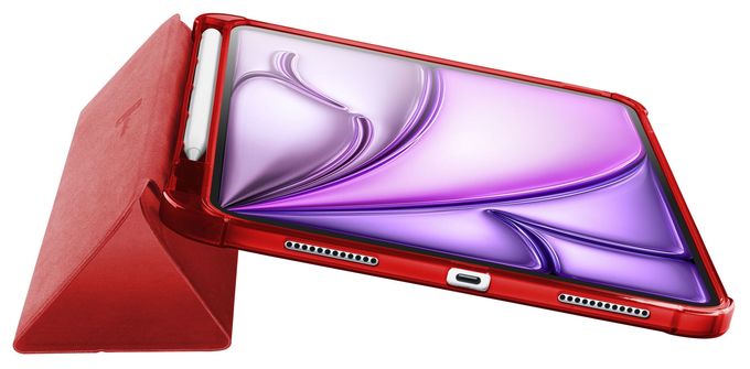 Folio aus Kunstleder für Apple IPAD AIR 10.9" (2020) IPAD AIR 10.9'' (2022) IPAD AIR 11" (2024) IPAD PRO 11" (2018) bis 27,9 cm (11") (Rot) Folio Pro 