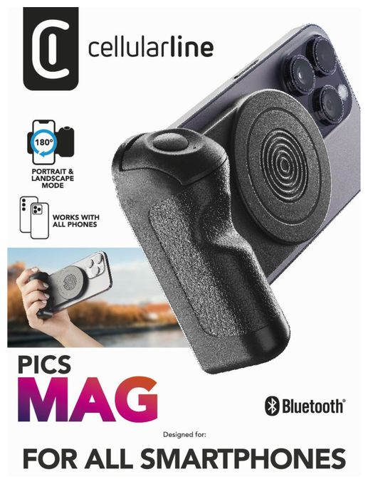  Pics Mag - Magnetischer Bluetooth-Halter (Schwarz) 