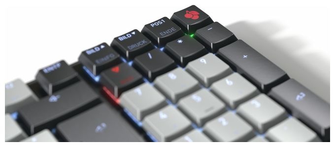 LED Heimbüro Tastatur USB + Bluetooth  KW550MX LP (Schwarz) 