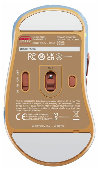 26000 DPI Gaming Maus (Blau, Braun, Türkis) M64 Wireless 