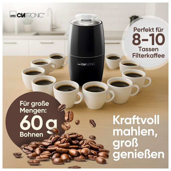 Kaffeemühle für 60 g 150 W  KSW3806 (Schwarz) 