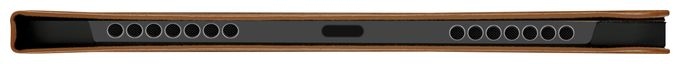 Folio aus Vollnarbenleder für Apple iPad mini (6th generation) bis 21,1 cm (8.3") Kratzresistent mit Magnetverschluss (Beige) Risskov 
