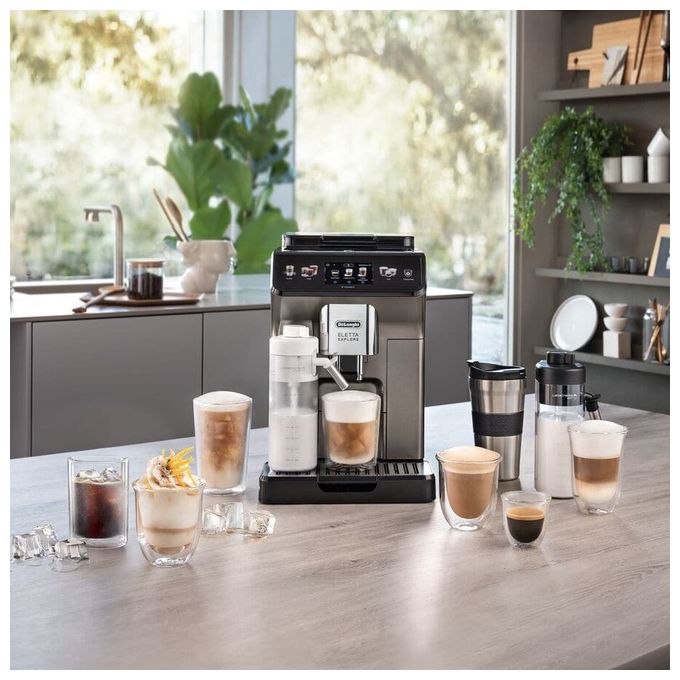 Kaffeevollautomat 19 bar 1,8 l 300 g AutoClean  Eletta Explore Cold Brew ECAM450.86.T (Titan) 