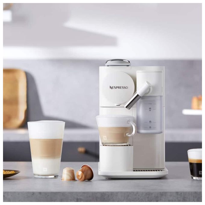 Nespresso Kapselmaschine 19 bar 1,0 l  EN510.W Lattissima One (Weiß) 