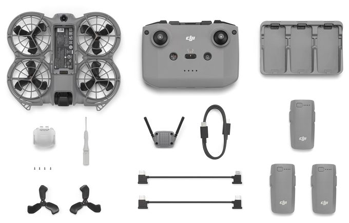 4000 x 3000 Pixel Quadrocopter Multicopter/Drohne Flugzeit: 19 min  Neo 2 Fly More Combo (Schwarz, Grau) 