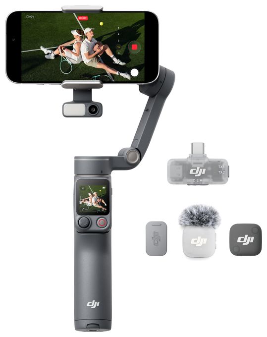 Stativ Gimbal für Smartphone faltbar Bluetooth  Osmo Mobile 8P Creator Combo (Schwarz) 