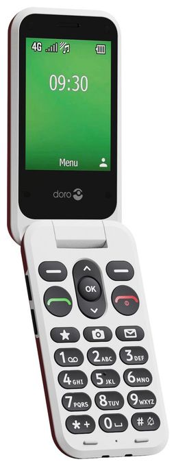 4G Smartphone 7,11 cm (2.8 Zoll) 0,3 MP Single SIM  Leva E30 (Rot, Weiß) 