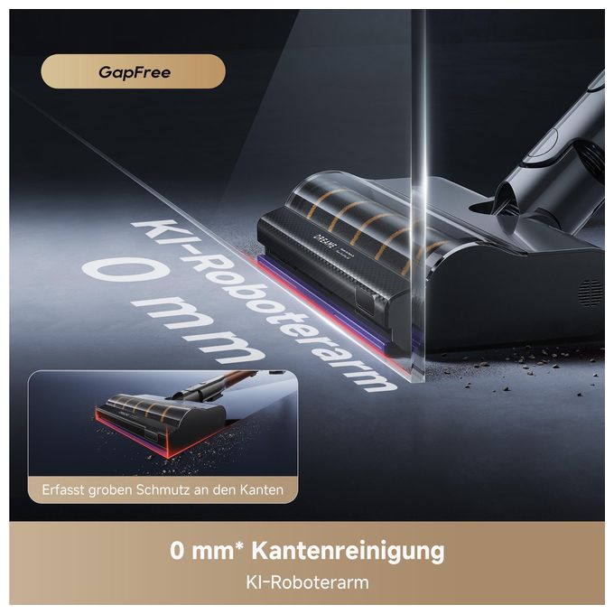 Handstaubsauger Beutellos bis 90 min Laufzeit  V30 (Schwarz) 
