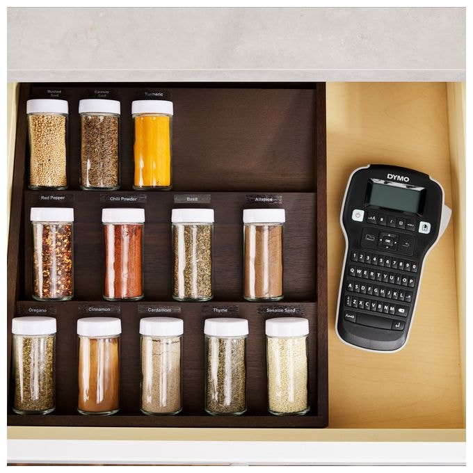 DYMO Original D1-Etikettenband | schwarz auf transparent | 9 mm x 7 m | selbstklebendes Etikettenband | für LabelManager-Beschriftungsgerät 
