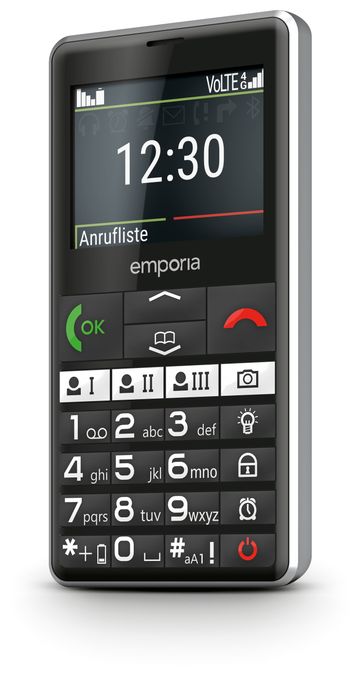 4G Smartphone 5,87 cm (2.31 Zoll) 2 MP Single SIM  Pure V76 (Schwarz) 