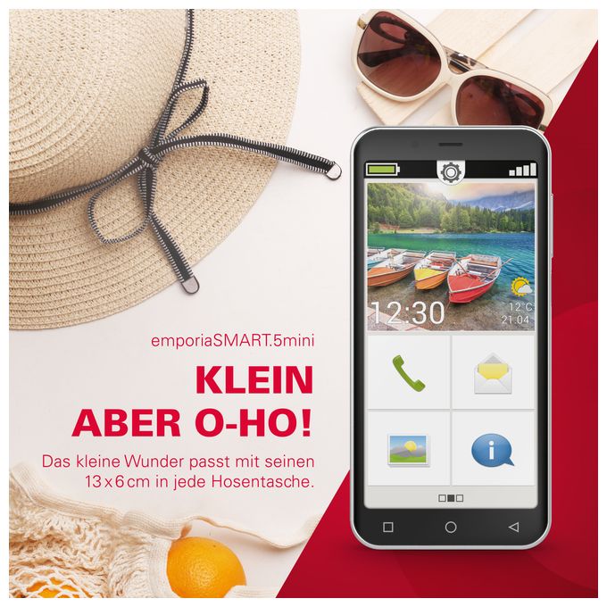 64 GB 4G Smartphone 12,6 cm (4.95 Zoll) 1,8 GHz Android 13 MP Dreifach Kamera Single SIM  SMART.5mini (Schwarz) 