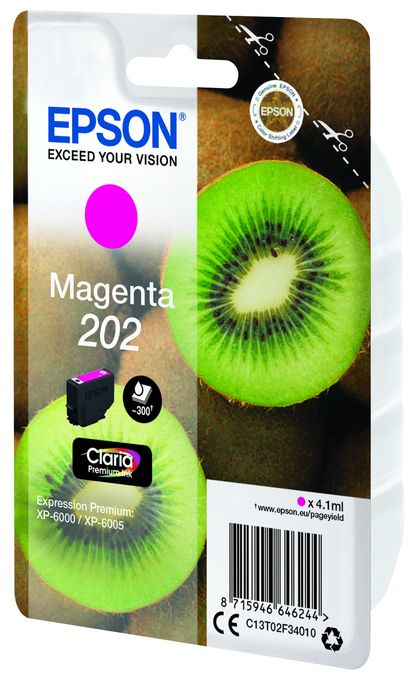 originale Druckerpatronen Magenta 4,1 ml 202 C13T02F34010 