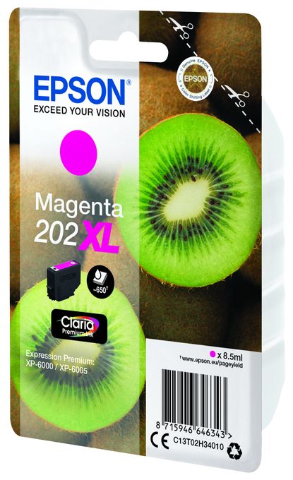 originale Druckerpatronen Magenta 8,5 ml 202XL C13T02H34010 