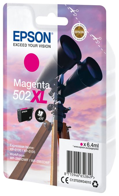 originale Druckerpatronen Magenta 6,4 ml 502XL C13T02W34010 