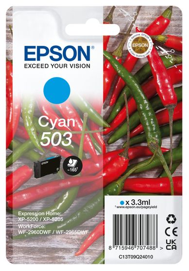 originale Druckerpatronen Cyan 3,3 ml 503 C13T09Q24010 