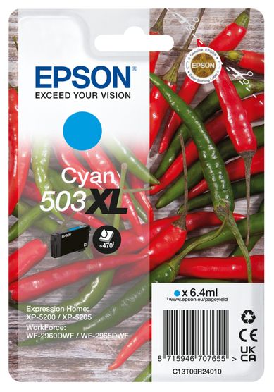 originale Druckerpatronen Cyan 6,4 ml 503XL C13T09R24010 