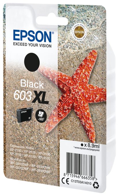 originale Druckerpatronen Schwarz 8,9 ml 603XL C13T03A14010 