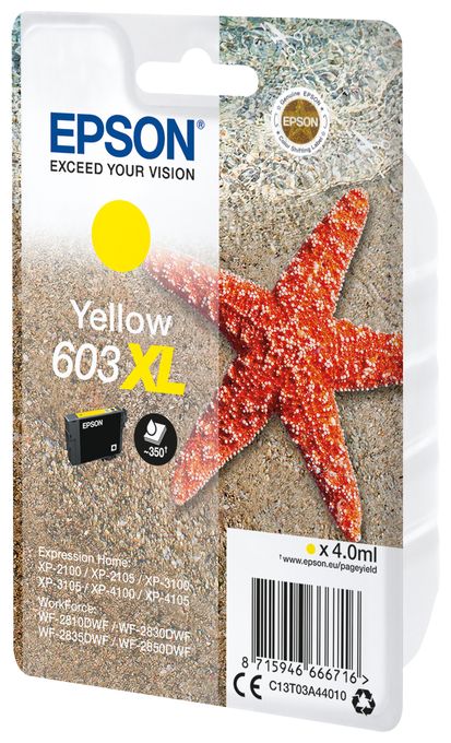 originale Druckerpatronen Gelb 4 ml 603XL C13T03A44010 