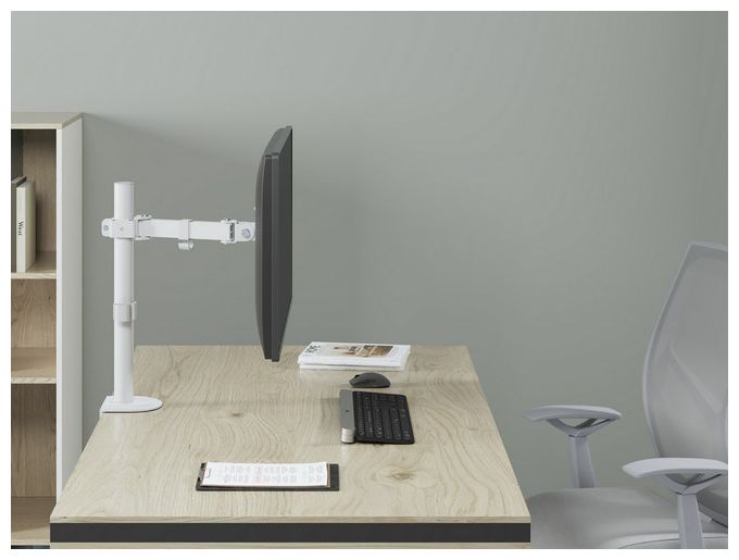 17"-32" Bewegliche Monitor/LCD-Tischhalterung, Weiß 