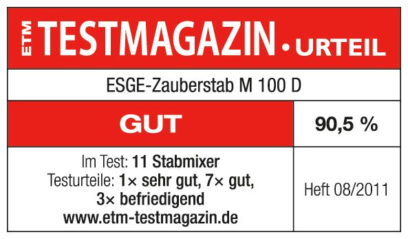 Stabmixer 120 W 2 Stufen  M100D Black Design Zauberstab (Schwarz) 