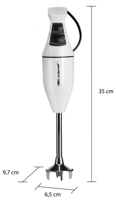 Stabmixer 120 W 2 Stufen  M100D Design Zauberstab (Weiß) 