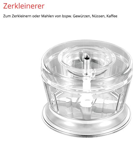 Stabmixer 160 W 2 Stufen  M160G Zauberstab (Anthrazit, Weiß) 