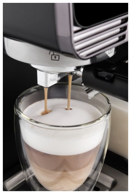 Siebträger Kaffeemaschine 20 bar 1350 W  Aromico (Schwarz) 