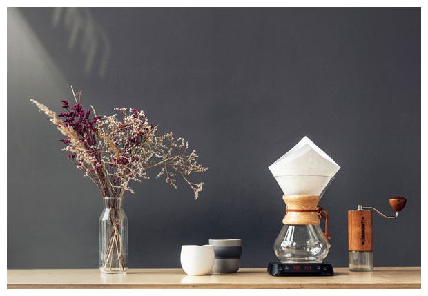 Elektronische Küchenwaage bis 3 kg Genauigkeit 0,1 g  Artista Coffee (Silber) 