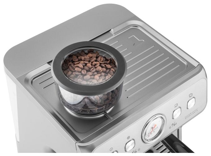 Siebträger Kaffeemaschine 15 bar 1550 W  Baricelo (Silber, Edelstahl) 