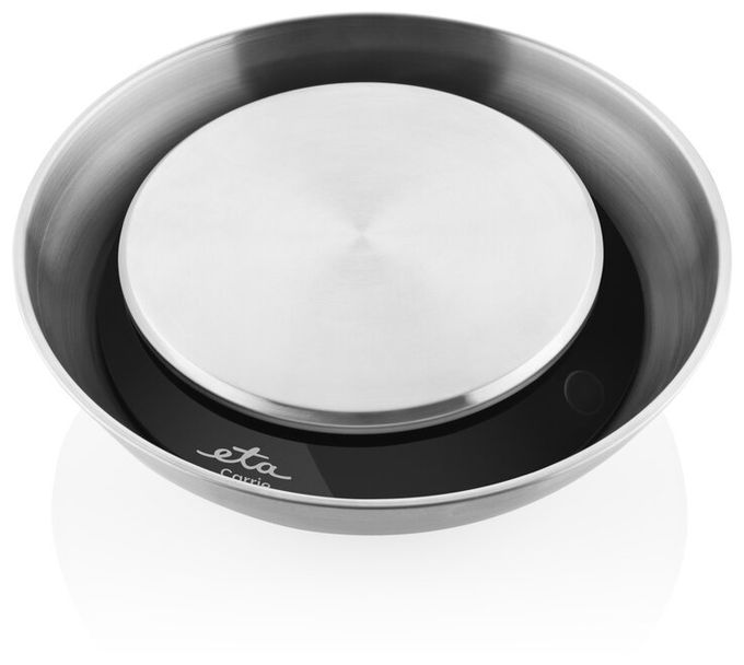 Elektronische Küchenwaage bis 5 kg Genauigkeit 1 g  Carrie (Schwarz, Edelstahl) 