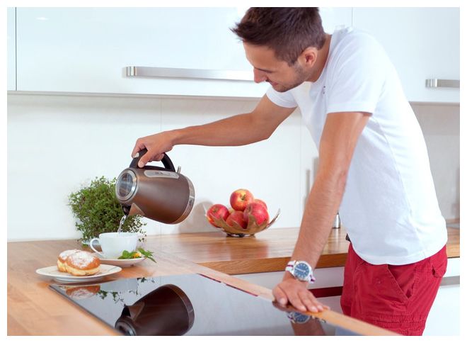1,7 l Wasserkocher 2200 W (Anthrazit, Grau, Edelstahl) Ela 