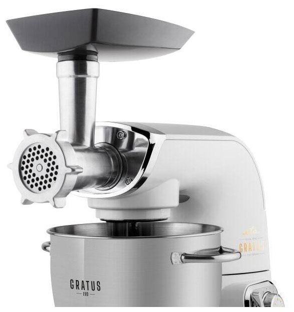 1500 W Küchenmaschine 5,5 l  Gratus Evo Max (Grau, Edelstahl) 
