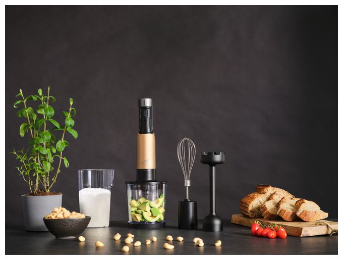 Stabmixer 1000 W 9 Stufen  Mano (Schwarz, Gold) 