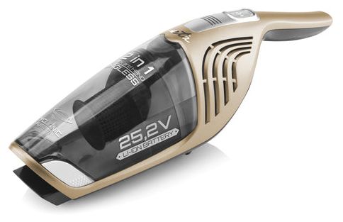 Handstaubsauger mit Staubbeutel bis 50 min Laufzeit 25,2 V Zyklonal  Moneto II (Gold) 