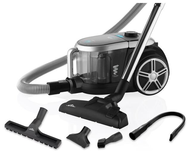 Bodenstaubsauger Beutellos 800 W HEPA  Stormy Car (Schwarz) 